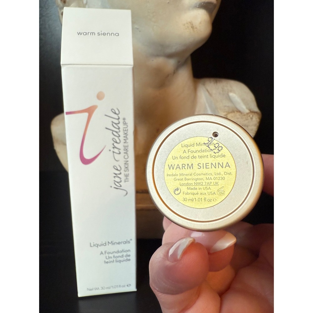 Jane Iredale Liquid Minerals A Foundation Warm Sienna 1.01 fl oz 30ml New in Box - Picture 2 of 3